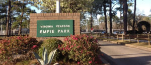 Entrance to Empie Park in Wilmington, NC