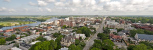 Aerial Photo of Downtown Wilmington, NC in New Hanover County