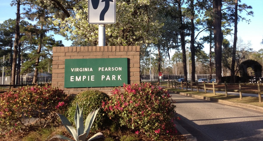 Entrance to Empie Park in Wilmington